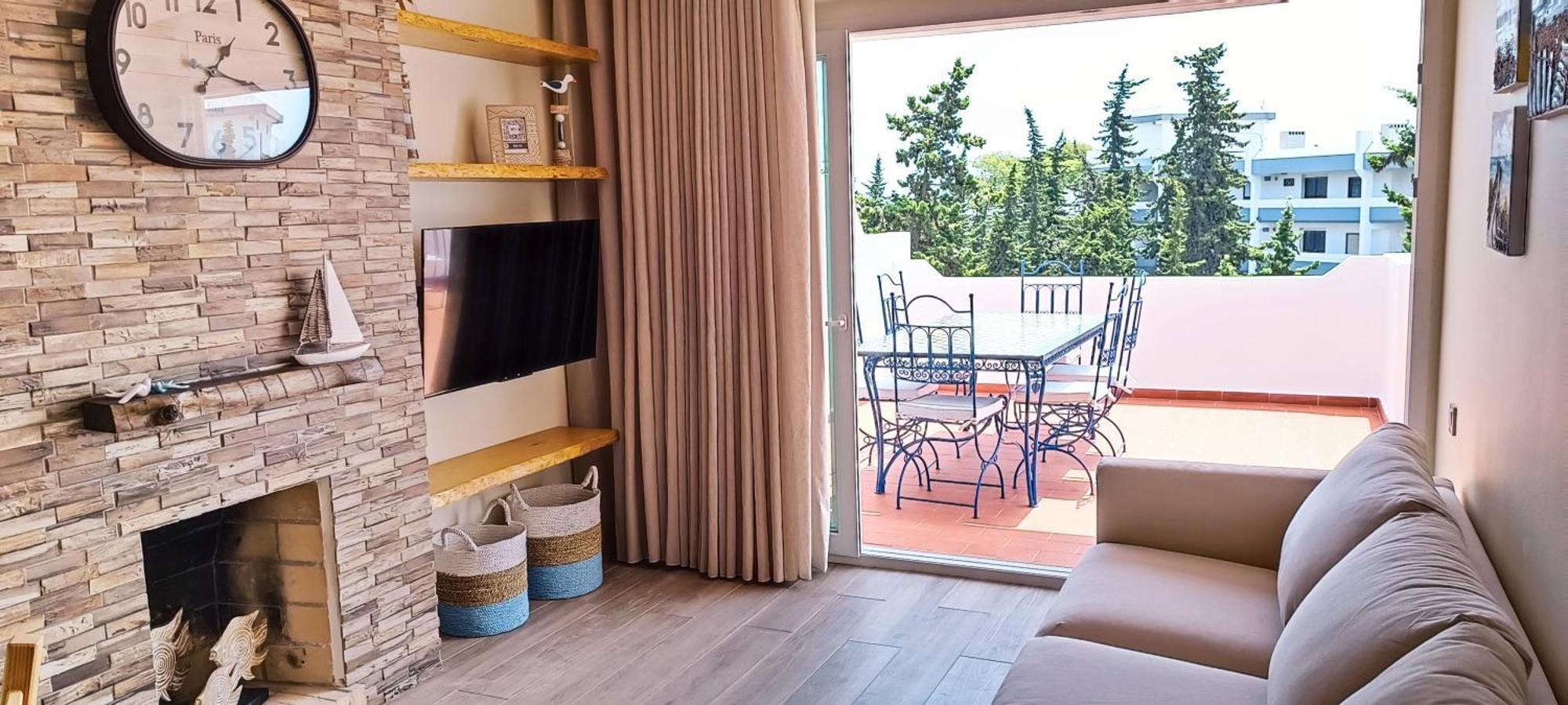 Blue & Yellow Penthouse With Terrace At Balaia Mar Albufeira Esterno foto